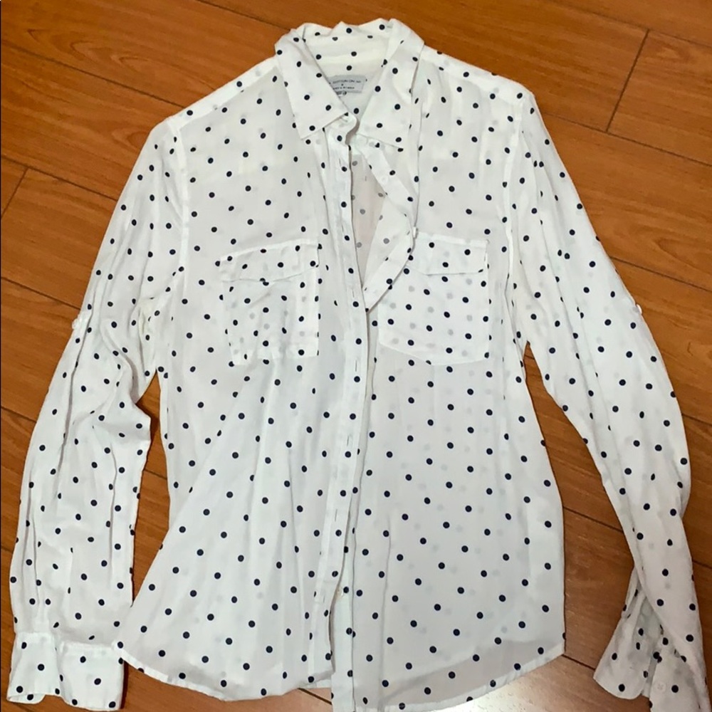 Polka dot button up